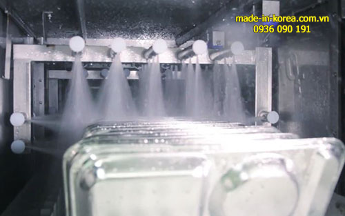 MADE IN KOREA đảm bảo máy rửa bát công nghiệp lắp đặt vận hành êm ái